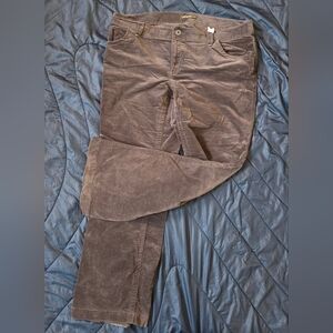 Eddie Bauer Bootcut Velvet Jeans. Gray. Sz 18.